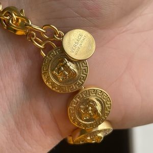 Gold tone Medusa Versace Bracelet